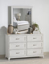 Ashton 54-inch 6 Drawer Dresser — Bleached Linen