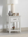 Ashton One Drawer Nightstand — Bleached Linen