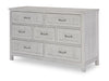Preston 54-inch Seven Drawer Dresser — Bleached Linen
