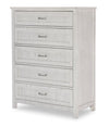 Preston Five Drawer Chest — Bleached Linen