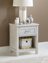 Preston Drawer Open Nightstand — Bleached Linen
