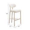 Aurea Barstool Light Gray — Set of 2
