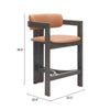 Shaili Counter Stool Brown