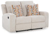 Danum Reclining Loveseat - Stone