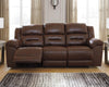 Stoneland Reclining Sofa - Chocolate