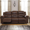 Stoneland Power Reclining Sofa - Chocolate