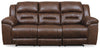 Stoneland Power Reclining Sofa - Chocolate