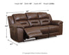 Stoneland Power Reclining Sofa - Chocolate