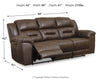Stoneland Reclining Sofa - Chocolate