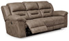 Stoneland Power Reclining Sofa - Fossil
