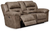 Stoneland Power Reclining Loveseat with Console - Fossil