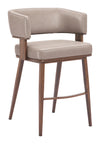 Poise Counter Stool Brown & Walnut