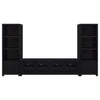 Jupiter - 3 Piece Entertainment Center TV Stand - Black
