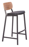 Ardenne Barstool Black & Brown — Set of 2