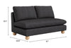 Minze Loveseat Black