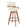 Cosmo - Fixed-Height Counter Stool - Walnut Bamboo Base