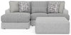 Titan - Sectional With Comfort Coil Seating, Cocktail Ottoman And Accent Pillows Included
