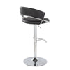 Jie - Adjustable Barstool With Swivel - Chrome Metal (Set of 2)