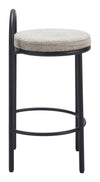 Sisal Counter Stool Beige Tweed — Set of 2