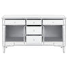 Duchess - 5-Drawer Mirrored Storage Accent Cabinet - Silver