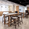 Troy Counter Stool Dove Gray & Espresso — Set of 2