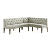 Peyton - Sectional Sofa Dining Set - Gray
