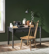 Vintage Market 52-inch Turned Bobbin Leg Writing Desk — Kettle Black
