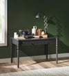 Vintage Market 52-inch Turned Bobbin Leg Writing Desk — Kettle Black