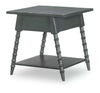 Vintage Market Splayed Bobbin Leg 1 Drw End Table — Mallard Green