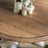 Vintage Market 60-inch Round Dining Table — Barnwood Oak and Picket Fence