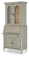 Vintage Market Secretary Cabinet — Barnwood Oak and Northern Moss