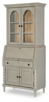 Vintage Market Secretary Cabinet — Barnwood Oak and Northern Moss