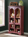 Vintage Market Arched Bookcase — Barnwood Oak and Spiced Apple