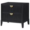 Brookmead - 2-Drawer Nightstand - Black