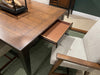 Fenmore 42-inch Leg Dining Table — Mocha and Distressed Cherry