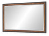 Fenmore Mirror — Mocha and Distressed Cherry