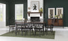 Fenmore 42-inch Leg Dining Table — Mocha and Distressed Cherry
