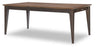 Fenmore 42-inch Leg Dining Table — Mocha and Distressed Cherry