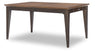Fenmore 42-inch Leg Dining Table — Mocha and Distressed Cherry