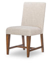 Fenmore Upholstered Side Chair — Set of 2 — Mocha and Distressed Cherry