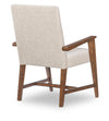Fenmore Upholstered Arm Chair — Set of 2 — Mocha and Distressed Cherry