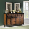 Fenmore Credenza — Mocha and Distressed Cherry