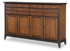 Fenmore Credenza — Mocha and Distressed Cherry