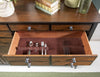 Fenmore Credenza — Mocha and Distressed Cherry