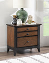 Fenmore Nightstand — Mocha and Distressed Cherry