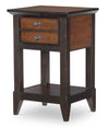 Fenmore Open Nightstand — Mocha and Distressed Cherry
