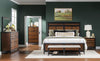 Fenmore Panel Bed — King / Mocha and Distressed Cherry