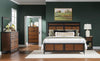 Fenmore Panel Bed — King / Mocha and Distressed Cherry