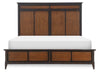 Fenmore Panel Bed — King / Mocha and Distressed Cherry