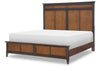 Fenmore Panel Bed — King / Mocha and Distressed Cherry